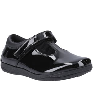 With it's sleek simple styling, quality leather upper and touch fastening detail the Caitlin features our Custom Fit insoles to make them a super comfy choice for every school day