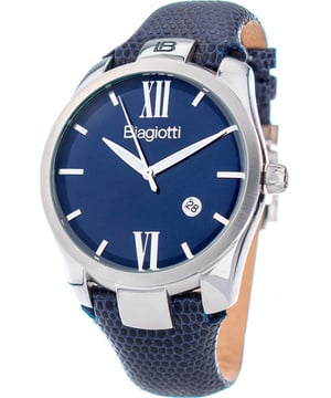 Laura Biagiotti LB0032M-02 - Reloj para hombre cuarzo acero inoxidable• material: acero inoxidable• cristal: minèral• pulsera: cuero• correa: plateado• resistencia al agua: 50 m (5 ATM)• tamaño de la caja: 43 mm