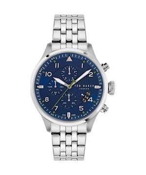The Mens Fulmaar Watch BKPFMF410 is a great example of the Ted Baker watch range. You can buy with confidence that your BKPFMF410 Mens Fulmaar Watch is fully covered by the official Ted Baker warranty.  Dimensions (cm): 10x10x9