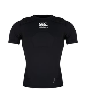 Material: Elastane, Polyester. Fabric: Jersey. Design: Logo. Neckline: Crew Neck. Sleeve-Type: Short-Sleeved. Fabric Technology: Breathable, Flexible, Lightweight, Vapodri. EVA Moulded Foam. Gusset Panel, Mesh Panel. Fit: Tailored.