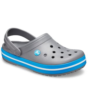 Ein Vintage-Stil und klassischer Crocs-Komfort. Unser leichter Crocband Clog ist aus dem charakteristischen Croslite-Material gefertigt, um sich perfekt dem Fuß anzupassen, und verfügt über Fersenriemen, die nach hinten schwingen, um für einen sicheren Sitz zu sorgen, oder nach vorne, um als Clog getragen zu werden.