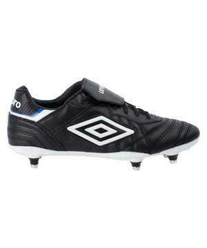 Obermaterial: Flexibel, Vollnarbenleder, Perforiert, PU (Polyurethan). Vollnarbenleder. Gewebe: Leder. Marke: Umbro. Einlegesohle: Memory-Schaum. Laufsohle: Mit Stollen. Gepolsterter Schaftrand, Gepolsterte Zunge, Quilteffekt-Stich, Abnehmbare Socke. Absatz: Flach. Niedrig geschnitten. Design: Kontrast Detail, Logo. Zehenstil: Rund. Zum Schnüren. Passform: Anliegende Passform. Geeignet für: Weicher Boden.