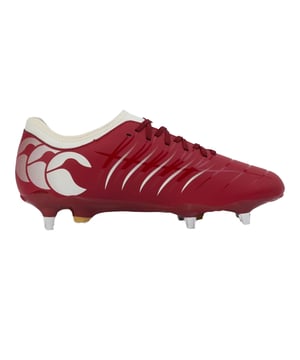 Upper: Durable, Knitted, PU (Polyurethane), Synthetic, TPU, Vaposkin. Outsole: Moulded Studs, Traction Grip. Lightweight, Reinforced. Flat. Cut: Low. Design: Logo. Toe Style: Pointed. Fastening: Lace Up. Suitable for: Soft Ground.