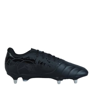 Marke: Canterbury. Obermaterial: Hybrid, Leder, Netzmaterial, Verstärkt, TPU. Laufsohle: Mit Stollen. Gewebetechnik: Verstärkt. Leder-Zehenkappe, Leicht, Querlenker Technologie. Absatz: Flach. niedrig geschnitten. Design: Abstrakt. Zehenstil: Rund. Zum Schnüren, Zum Reinschlüpfen. Geeignet für: Weicher Boden.