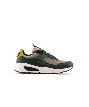 Mens Trainers in green.
