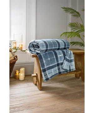 Wrap up in comfort with the Pheasant Check Throw, designed in a 140x180cm size and finished in elegant navy hues. The 500gsm printed coco flannel creates a luxuriously soft and cosy layer, ideal for year-round use. With its timeless check pattern and premium polyester construction, this throw offers both style and practicality, making it a standout accent in any room.