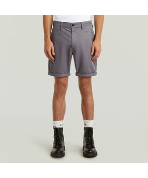 Zip & button closure. Chino pockets. Back welt pockets. Broad welt backpocket- button closure at one side. Above the knee length. Zip fly. Button & zip closure. Mid waist. A lighter weight woven twill construction, offering a durable fabric with a good drape. The Bronson Straight Shorts offer a classic chino style with a zip and button closure. 100% Cotton. Rigid. Straight