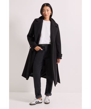 Petite Belted Coat