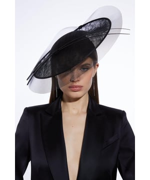 Showcasing an innovative combination of pleated mesh and spiral details, this fascinator adds an elegant finishing touch to occasionwear ensembles.Browse this seasons women's fascinators or discover the full range of women's accessories now.