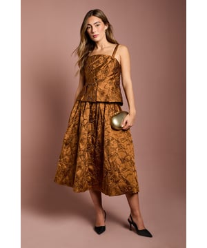 Jacquard Midi Skirt