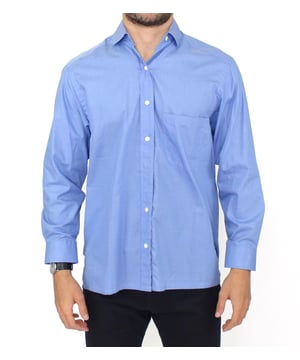 Marca: ERMANNO SCERVINO.
  Material: 100% algodon.
  Color: Azul.
  Estilo: Boton delantero.
  Ajuste: Clasico.
  Detalle del logotipo.
  Perfecto para ocasiones formales.