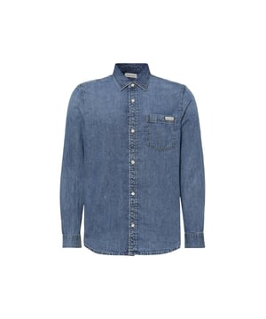 Merk: Calvin Klein Jeans
  Geslacht: Heren
  Type: Overhemden
  Seizoen: Herfst/Winter
  Kleur: blauw
  Sluiting: knopen
  Mouwen: lang
  Artikelcode: LV040EM774
  Samenstelling: 100% katoen
  Wassen: machinewas op 30Â°