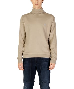 Marca: U.S. Polo Assn..
  Genero: Hombre.
  Tipo: Punto.
  Temporada: Otono/Invierno.
  Color: beige.
  Mangas: largas.
  Escote: cuello alto.
  Codigo del articulo: US40 173008.
  Composicion: 10% cachemira 90% algodon.
  Lavado: lavar a maquina a 30Â°.