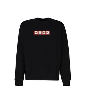 Merk: Dsquared2
  Geslacht: Heren
  Type: Sweatshirts
  Seizoen: Lente/Zomer
  Kleur: zwart
  Mouwen: lang
  Halslijn: ronde hals
  Artikelcode: V_30775
  Samenstelling: 100% katoen
  Wassen: machinewas op 30Â°