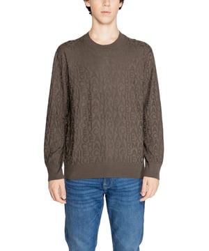 Gruner Herrenpullover aus glattem Strick mit Rundhalsausschnitt von Armani Exchange.
  Slip.
  on.
  Stil.
  Lange Armel.
  Rundhalsausschnitt.
  Unifarbenes Muster.
  Artikelnummer: 6DZM1R ZM4DZ.
  Zusammensetzung: 80% Polyamid 20% Viskose.
  Maschinenwaschbar bei 30Â°.
  Perfekt fur die Herbst.
  /Wintersaison.