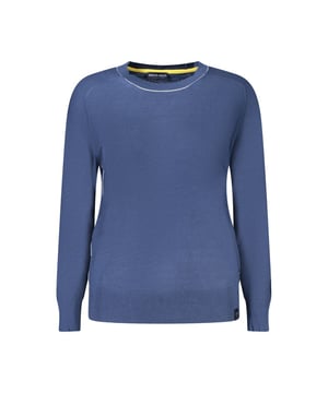 Langarmeliger Pullover.
  Pullover mit Rundhalsausschnitt.
  Auffallige kontrastierende Details.
  Ikonisches North Sails.
  Logo.
  Luxuriose Mischung aus Baumwolle und Viskose.
  Weicher Griff und langlebige Qualitat.
  Blaue Farbe.
  Mit Prazision gefertigt.
  Ideal fur modebewusste Personen.