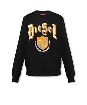 Marca: Diesel.
  Genero: Hombre.
  Tipo: Sudaderas.
  Temporada: Primavera/Verano.
  Color: negro.
  Patron: estampado.
  Cierre: sin cordones.
  Mangas: largas.
  Escote: cuello redondo.
  Codigo del articulo: B_44449.
  Composicion: 60% algodon 40% poliester.
  Lavado: lavar a maquina a 30Â°C.