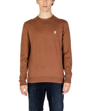 Marca: U.S. Polo Assn..
  Genero: Hombres.
  Tipo: Punto.
  Temporada: Otono/Invierno.
  Color: camel.
  Mangas: largas.
  Escote: cuello redondo.
  Codigo del articulo: US40 173006.
  Composicion: 10% cachemira 90% algodon.
  Lavado: lavar a maquina a 30Â°.