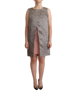 Marke: COMEFORBREAKFAST.
  Zustand: Brandneu mit Etiketten.
  Stil: Armelloses Etuikleid.
  Farbe: Grau.
  Material: 100% Seide.
  Ausschnitt: Rundhalsausschnitt.
  Silhouette: Etui.
  Logo.
  Details.
  Geschlecht: Damen.