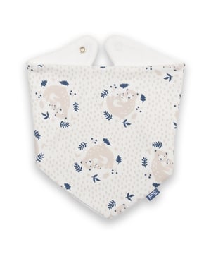 Front: 100% organic cotton Reverse: 80% organic cotton 20% recycled polyester | Proud to be certified to the Global Organic Textile Standard (GOTS) | Snuggle bear all-over print | Cream towelling on reverse | Interlock fabric (200-210 gsm) and towelling (240-250 gsm) | Popper fastening | Made in Turkey | Machine washable at 40 degrees, or at 30 degrees to be kinder to the planet