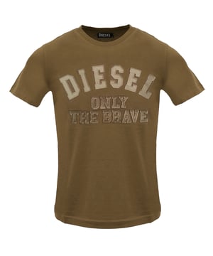 Elevate your casual wardrobe with the Diesel Monotone Embossed Logo Brown Coffee Liqueur T-Shirt. Crafted from 100% pure cotton, this men's T-shirt offers comfort and breathability ideal for everyday wear. The rich brown coffee liqueur shade paired with Diesel's subtle embossed logo adds a sophisticated, modern edge to a classic design. Made in Bangladesh with attention to quality, this T-shirt promises durability while maintaining a stylish, relaxed fit. Perfect for pairing with jeans or layering under jackets, it's a versatile staple that makes a confident statement wherever you go