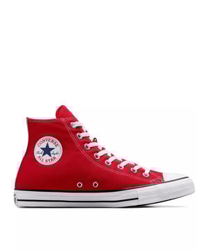 The Chuck Taylor All Star high top is the most iconic sneaker in the world, recognised for its unmistakable silhouette, star-centred ankle patch and cultural authenticity. And like the best paradigms, it only gets better with time. For generations, these classic colours and the quality rubber vulcanised sole have defined an icon. Born on the court but adopted by rebels, rockers, rappers, artists, dreamers, thinkers and originals, the Chuck Taylor All Star continues to celebrate personal style and individual self-expression.