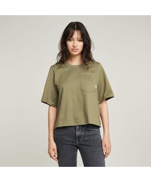 Ribbed neckline. Chest pocket. Woven G-STAR Originals at the pocket. No closure. Top Pocket is cut in a straight fit offering a waist length. The short sleeves are kept slightly longer.  A single chest pocket adds detail. 100% Organic cotton. Built-in stretch. Rib jersey