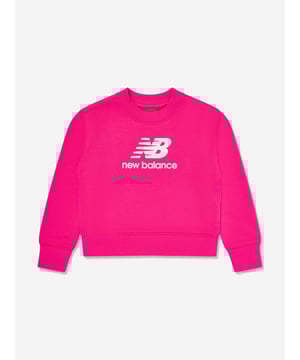 Introducing the New Balance Girls French Terry Stacked Logo Sweatshirt in Pink, your go-to piece for AW2024. Elegantly designed for the stylish young lady, this sweatshirt merges high-end fashion with Cosy leisure. Key features include Chic Stacked Logo The bold New Balance logo elevates the garment with a luxe, eye-catching appeal. Premium French Terry Fabric Delivers superior comfort and warmth, perfect for cooler days. Vibrant Pink Shade Brightens up any outfit, making it a versatile addition for any occasion.revitalise her closet with this exquisite piece, designed to blend comfort with style. Order now and revel in the transformation!