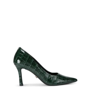 This Carvela Carlotta Court Heel is crafted from a green croc embossed leather alternative. Heel height: 9cm. This product features All Day Long technology.