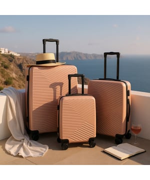 Discover the perfect blend of elegance, durability, and convenience with our Strong Hardshell Suitcases. Designed with a stunning finish, this luggage is crafted for the modern traveller, offering strength and sophistication for all your journeys.

Features:
Premium ABS Shell: Lightweight yet tough, delivering exceptional protection against wear and tear.
Durable Frame: Adds durability and structural integrity, ensuring long-lasting performance.
Integrated Locks: Secure your belongings with built-in combination locks for added peace of mind.
8 Smooth Dual Wheels: Provides effortless 360° manoeuvrability, making navigation through airports and busy streets a breeze.
Ergonomic Telescopic Handle: Designed for comfortable handling and ease of use.
Stylish Interior: Fully lined with elasticated straps, zippered compartments, and mesh dividers for organized packing.
Available Sizes and Specifications:
Cabin:
Dimensions: 36 x 23 x 56 cm
Weight: 2.10 kg
Capacity: 35L
Medium:
Dimensions: 44 x 26 x 67 cm
Weight: 3.10 kg
Capacity: 60L
Large:
Dimensions: 48 x 28 x 72 cm
Weight: 4.00 kg
Capacity: 95L  
NOTE: These suitcases are sold individually, not as a set, so please choose your preferred size while placing an order.
