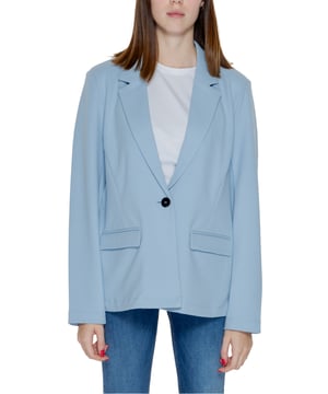 Blazer azul claro con cuello solapa de Only.
  Patron liso.
  Cierre de botones.
  Mangas largas.
  Bolsillos delanteros.
  Hecho de 98% poliester y 2% elastano.
  Lavable a maquina a 30Â°.