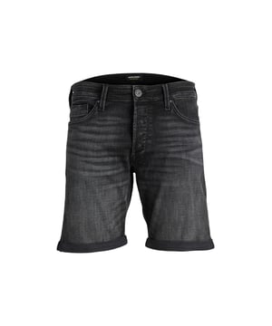 Marca: Jack & Jones.
  Genero: Hombres.
  Tipo: Pantalones cortos.
  Temporada: Primavera/Verano.
  Color: negro.
  Cierre: cremallera y boton.
  Bolsillos: bolsillos delanteros y traseros.
  Codigo del articulo: 12249098.
  Composicion: 65% algodon 5% algodon organico 3% lycra 26% poliester.
  Lavado: lavar a maquina a 30Â°.