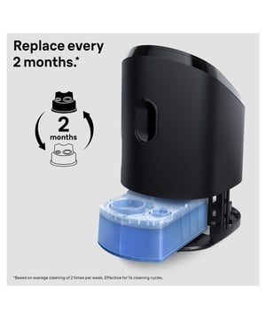 Experience ultimate care for your electric shaver with the Braun 3 in 1 SmartCare Center Refill Cartridges. This innovative cleaning solution removes hair and skin particles, ensuring your shaver is hygienically clean. As the only alcohol-based cleaning system, it maximizes performance while protecting the blades. Designed in Germany, these original Braun cartridges are compatible with any Braun SmartCare or Cleaning Center. Replace the cartridge every two months for optimal performance and enjoy a cleaner shave with less plastic waste in an eco-friendly container.