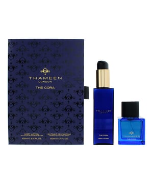 Thameen The Cora 2 Piece Gift Set is a radiant and indulgent pairing inspired by the legendary Cora Sun Drop diamond, one of the largest yellow diamonds ever discovered. This luxurious set features a 50ml Extrait de Parfum and a 100ml perfumed body lotion, designed to envelop the skin in warmth, brightness, and elegance.

Top Notes: Mandarin, Pink Pepper, Cardamom
Heart Notes: Jasmine Sambac, Rose, Magnolia
Base Notes: Amber, Vanilla, Patchouli

The Cora is a glowing, golden floral oriental fragrance that opens with sparkling citrus and warm spice, leading into a heart of lush white florals. The base is rich and sensual, with creamy vanilla and warm amber wrapped in earthy patchouli, creating a fragrance that’s bold, refined, and luminous.

How to Apply:

Start by massaging the body lotion onto clean, dry skin to deeply hydrate and create a scented base layer.

Then apply the Extrait de Parfum to pulse points, wrists, neck, and behind the ears, for a longer lasting and more intensified fragrance.

Perfect for both daytime luxury and evening elegance.