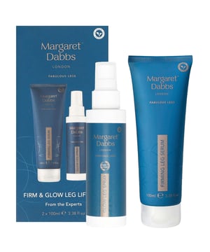 Transform your legs with the Margaret Dabbs London Firm & Glow Leg Lift Duo. This powerful set includes a 200ml Firming Leg Serum and a 100ml Refining Glow Leg Spray. The Firming Leg Serum tones, tightens, and revitalizes, helping to reduce the appearance of cellulite while promoting a youthful, slimmer look. The refreshing Glow Leg Spray features Legance, which refines skin texture, alleviates puffiness, and enhances your legs' radiance. Enjoy lighter, smoother legs with these essential products. Perfect for all women seeking leg rejuvenation.