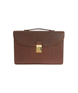 Combination lock for added security
  Ideal for professional use
  Secure document and essential storage
Material: Leather