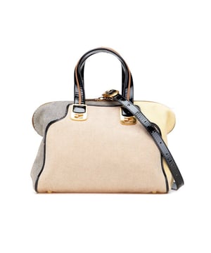Satchel bag with a structured silhouette
  Features top handles for convenient hand carrying
  Includes an adjustable shoulder strap for crossbody wear
  Designed to keep belongings secure and organized
Material: Canvas