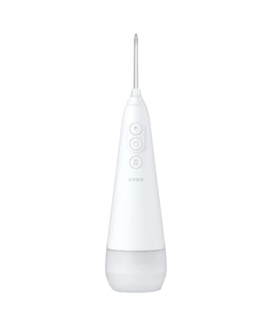 Experience superior oral care with the Ordo Sonic+ White Water Flosser, designed by dentists. Utilizing hydro-kinetic technology, it removes plaque and food particles effectively, promoting healthier gums. With 2000 water pulsations per minute and three adjustable pressure settings, this portable flosser is perfect for home or travel. Its waterproof design features a 260ml tank for extended use and USB-C charging. Elevate your dental routine with ease.