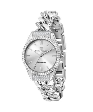 Chiara Ferragni R1953104502 - Damenuhr Quarz aus Edelstahl• Material: Edelstahl• Glas: Mineral• Armband: Edelstahl• Farbe: Silber• Wasserbeständigkeit: 50 m (5 ATM)• Gehäusegröße: 34 mm