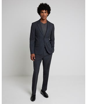 Slim fit, Single breasted, Notch lapels, Long sleeves, Button fastening, Part of a two piece suit