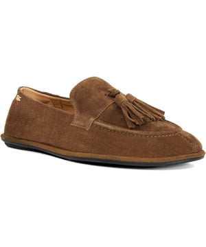 Update your portfolio of casual wear with Grounding. These suede loafers are a classic slip-on design, crafted with a cushioned footbed for all-around comfort, and woven upper detailing. The decorative tassel on the upper completes the aesthetic.