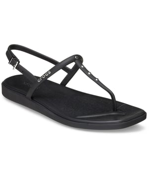 Trendy und leicht, der Crocs Miami Thong Flip ist ein farbenfroher Flip-Flop, der perfekt zu Shorts, Stoffhosen oder Badebekleidung passt. Hergestellt aus leicht zu reinigendem Croslite-Material, ist er bereit für den Strand, den Garten … oder überall!