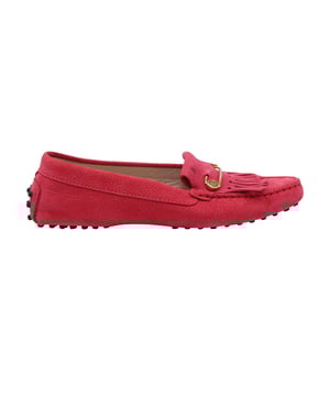 Empfohlener Verkaufspreis
Ob Sie tatsächlich Auto fahren können, ist nebensächlich. Diese Gommino-Schuhe von Tod's mit goldfarbener Logoplakette sind in ihrer rosa Lederoptik einfach wunderschön anzusehen. Sie haben eine runde Spitze, eine Gummisohle und eine Nietensohle.
Tod's Gommino-Loafer aus rosa Leder
Zustand: sehr gut, mit wenigen Flecken an Innensohle und Außensohle.
Farbe: Rosa
Material: Leder
Größe: 37
Gebrauchsspuren: Ja
Artikelnummer: 94806