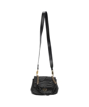 VINTAGE, RRP AS NEW
Elevate your accessories collection with the Salvatore Ferragamo Quilted Chain Shoulder Bag, crafted from luxurious black leather with elegant quilted detailing and gold-tone hardware. Its compact silhouette and versatile chain strap offer effortless day-to-night sophistication. Style it with a tailored blazer and high-waisted jeans for a polished, modern look.

Salvatore Ferragamo Quilted Chain Shoulder Bag in Black Leather

Condition: Excellent
Signs of wear: No visible signs of wear
Packaging: Dust bag
Color: Black
Material: Leather | leather
Size: One Size | One Size
Measurements: Width: 80; Height: 180; Length: 230; Handle drop: 480; Strap length: 1090
SKU: TONPUDEBA508243W