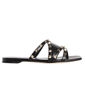 Material: 100 % Kalbsleder

Innenmaterial: Leder
Innensohle: Leder
Sohle: Leder
Quadratische Zehenpartie
Marken-Innensohle
Slip-on-Design
Goldfarbene Nieten
Hergestellt in Italien
Geschlecht: DAMEN
Produktcode: 4W2S0IH3VOD_0NO
Code: SHO VQ 2 SN FW24 11866