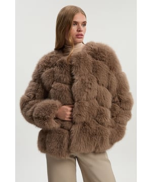 Elevate your wardrobe essentials with a plush jacket, featuring a relaxed silhouette and textured, paneled detailing. The thick, faux fur fabric is perfect for protecting from the elements. Wear it with anything, from tailoring for a formal outfit, to jeans and a T-shirt for an elevated daytime look. Faux Fur Panelled Long Sleeve Jacket High Quality, Plush Faux Fur Fabric Relaxed Silhouette Textured, Panelled Design Warm, High NecklineShop this seasons faux fur coats and jackets or browse the full collection of coats and jackets now.