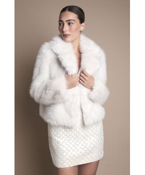Occasion Short Faux Fur Coat