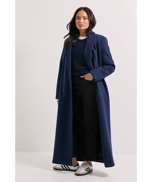 Maxi Length Double Breasted Coat