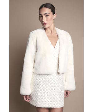 Occasion Short Edge To Edge Fur Coat