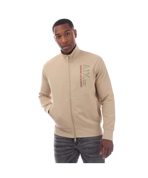 Heren Armani Exchange Full Zip Sweatshirt in donkerwitte peper. - Opstaande kraag met ribboord.- Tweewegritssluiting.- Paspelzakken aan de voorkant.- Geribde manchetten en zoom.- Armani Exchange-logo op de linkerborst en op de achterkant.- Hoofdmateriaal: 100% Katoen.  Rib: 96% Katoen 4% Elastaan.  Machinewasbaar.- Ref: 3RZMJB ZJ7KZ 1785